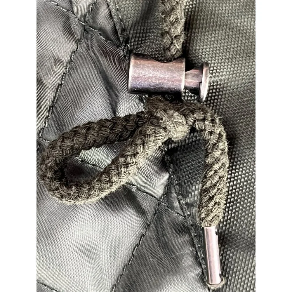 Grunge Levi Strauss & Co Hooded Sherpa Lined Army Green Jacket, Women's Medium - Picture 15 of 16